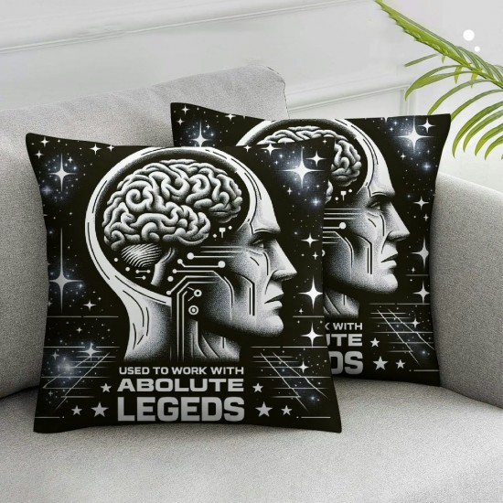 Ulloord I Used to Work with Absolute ,Farewell Gifts for Coworkers, Women, Men, Going Away, , Farewell, Coworker Flannel Pillow Covers