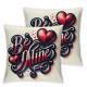 Ulloord Emotion Valentines Day Pillow Covers  Spring Farmhouse Decor Red Love Holiday Decorations Throw Cushion Case for Home Decorations
