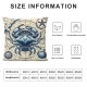 Ulloord Emotion Summer Ocean Throw Pillow Covers Summer Beach Cushion Case for Home Sofa Couch Decoration