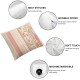Ulloord Flower Cute Throw Pillow Covers, Stripes Roses Decorative Pillow Covers Digital Printing Linen Blended for Couch Sofa Bed Invisible Zipper